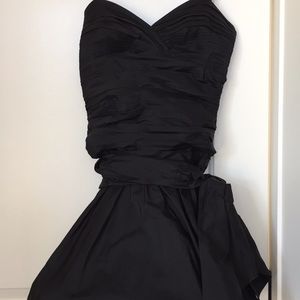 BCBG black Taffeta dress. Size 6.